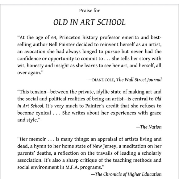 Old in Art School, A Memoir of Starting Over Nonfiction Book by Nell Painter - Picture 8 of 8